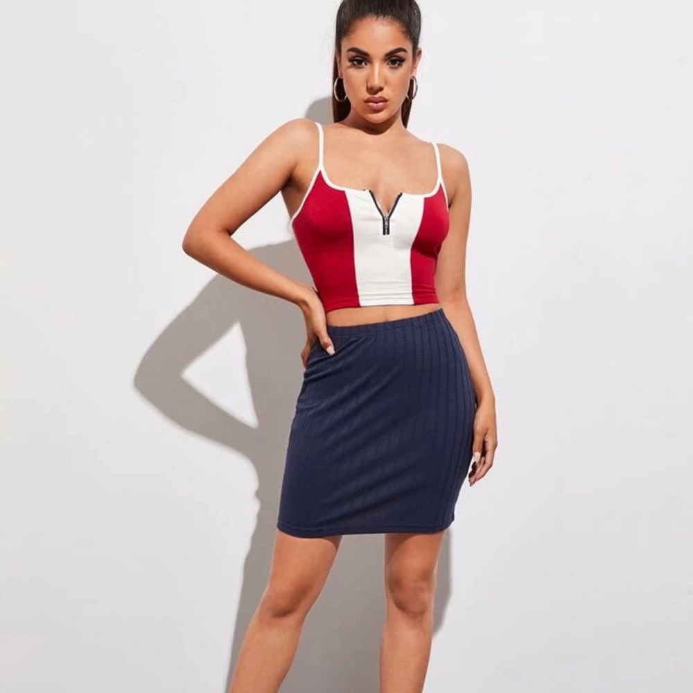 ❤️Rib Knit Solid Skirt